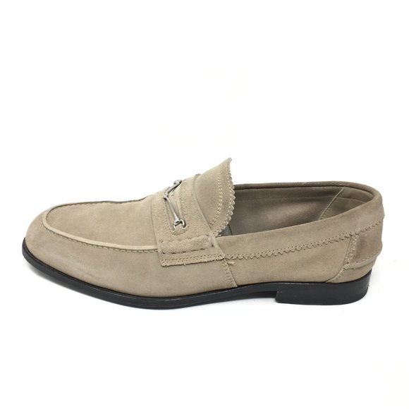 Men\'s Gucci Horsebit Slip On Loafers Dress Shoes Size 8.5 UK/9 US Brown Suede